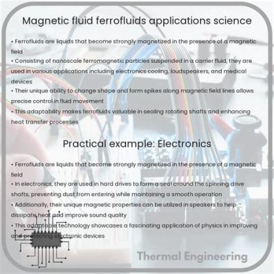  Ferrofluido: ¡Un Material Extraordinario para la Ingeniería Magnética y Aplicaciones Biomédicas!